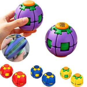 Pelota Antiestrés de Plástico Impresa en 3D Personalizada y Colorida, Juguete de Doble Modo de Presionar y Girar para Entretenimiento en la Oficina, Pelota Giratoria - Product Image 1