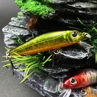 Umpan Keras Buatan Micro Floating Mino 55mm/4.5g untuk Ikan Air Tawar Umpan Plastik Air Tawar