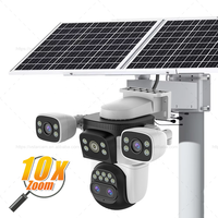 Vstarcam CS621ZS 12MP à énergie solaire PTZ 360 IP66 étanche Full HD caméra de vidéosurveillance basée sur Linux option de détection AI multi-objectifs