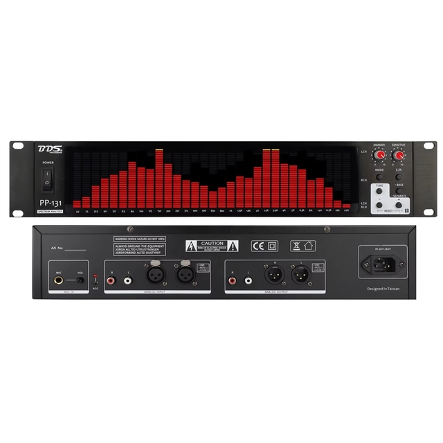 GGDX BDS PP-131 2U Rack 31-Band Audio Spectrum Analyzer Display Supports Music Rhythm Light Automatic Gain Function-Audio