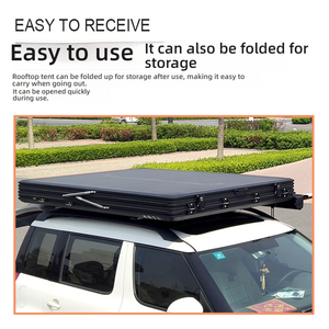 Tente de toit pliable universelle de type Z en alliage d'aluminium à coque rigide pour <span class=keywords><strong>camping</strong></span> en voiture, SUV, tout-terrain - Product Image 5