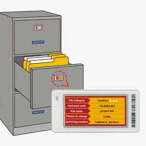 Cloud-Synced Digital Folders E Ink <strong>Display</strong> Custom Size Electronic Shelf Label Price Tag <strong>Wifi</strong> Electronic Digital Office Door Sign - Product Image 1