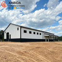 Bâtiment d'entrepôt préfabriqué en acier structurel anticorrosion pour centre de distribution commercial aux États-Unis