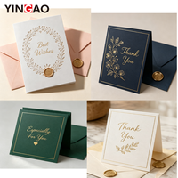 Cartes de vœux personnalisées avec estampage doré, lettres d'invitation pliables sur mesure pour mariage, événement et célébration de festival