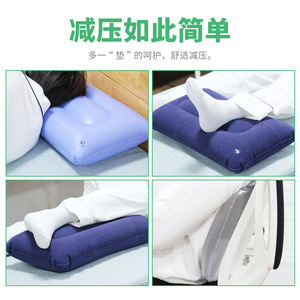 Oreiller gonflable pour le cou, 32x55cm, support cervical rectangulaire pour adultes - Product Image 2