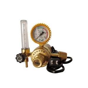 Régulateur de pression de dioxyde de carbone MIG soudé YQT-731L avec manomètre de chauffage et vanne de réduction de pression de CO2 pour amortisseur - Product Image 1