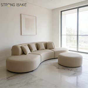 <span class=keywords><strong>Muebles</strong></span> de Sala Modernos Reclinables, Sofá de Dos Plazas, <span class=keywords><strong>Muebles</strong></span> de Sala, Sofá de Tela, Sofás Curvos para el Hogar - Product Image 3