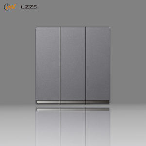 Vente directe d'usine UK haute qualité britannique Standard acrylique mince panneau d'ordinateur écran tactile prise murale Double <span class=keywords><strong>rangée</strong></span> nouveau intérieur - Product Image 3