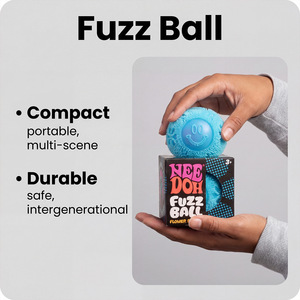 DHF NeeDoh Flower Power Squishy <b>Ball</b> Fuzz Textured Sensory Fidget Toy Slow Rebound Stress Relief <b>Squeeze</b> Toy for Kids Adults - Product Image 4