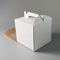 Boîtes à gâteaux en carton ondulé personnalisées de haute qualité avec poignée, prix raisonnable