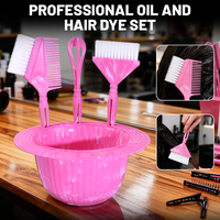 Nouvelle mode ensemble de teinture à colorier de haute qualité outils de teinture pour cheveux de Salon professionnel brosse et bol de teinture pour coiffure délicate