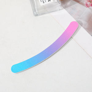 Langma Offre Spéciale 100/180 Lime à ongles en papier de verre arc-en-ciel Lime à ongles jetable double face personnalisée professionnelle - Product Image 6