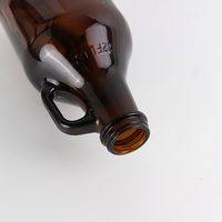 Écologique 32oz 64oz Ambre Vin Whisky Carboy Cold-Brew Tea Pichet Bière Verre Eau Growler Bouteille avec couvercle à vis