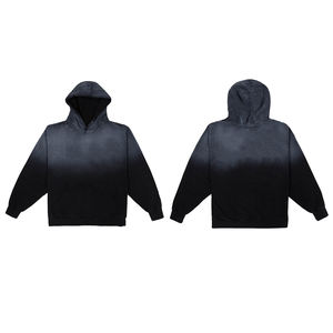 Sudadera con Capucha KingSen Personalizada para Hombre, Otoño-Invierno, 100% Algodón, Estilo Vintage Lavado, Ecológica, Corte Holgado, con Forro Estampado - Product Image 5