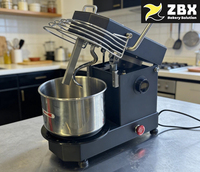 ZBX HM-5TD Industriële Automatische Hefkop Hoge Productiviteit 2kg 4kg Borstelloze Motor Broodmachine Spirale Deegmixer