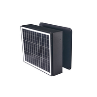Ventilateur d'extraction axial solaire intelligent 40W 12 pouces pour grenier, mural, éco-responsable, avec moteur DC sans balais et roulement à billes
