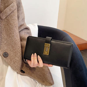 Portefeuille de documents en cuir PU Business Elite antivol avec serrure à code unisexe multi-fentes pour <span class=keywords><strong>passeport</strong></span> et porte-cartes pour les voyages - Product Image 3