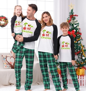 Design personalizado 2024 Últimas Pjs Natal Família Combinando Pijamas Set Manga Longa Pijamas De Natal para Família Xmas Roupas - Product Image 2