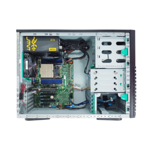 การกำหนดค่าสูง V4 E5-2680 Xeon ที่ดีที่สุด14C 2.4GHz 64G DDR4 6 bays 3.5 ''HDD Storage GPU Tower Server NAS STO - Product Image 5