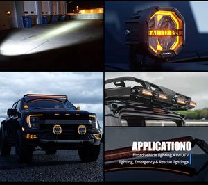 <span class=keywords><strong>Aurora</strong></span> Nieuw Ontwerp 4X4 Led Werklamp Strobe Auto Licht Bar Knipperend Auto Mistlicht - Product Image 6