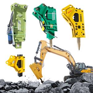 الهيدروليكية كسر مطرقة مربع إسكات الجانب العلوي نوع Grapper حفارة كسار صخر هيدروليكي المطرقة مطرقة ثاقبة الكسارة - Product Image 1