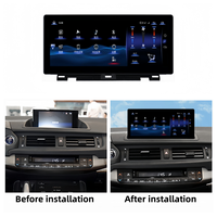 Autoradio 10,25 pouces avec système Linux, navigation GPS, lecteur multimédia stéréo, unité principale audio DVD pour Lexus CT200H 2011-2019