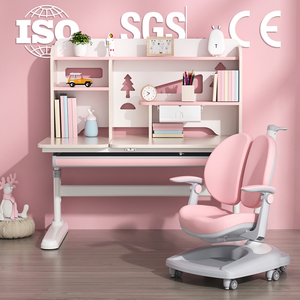Escritorio Infantil Ergonómico de Altura Ajustable ODM con Organizador de Libros, Diseño Moderno de Madera y Metal para Uso en Casa, Oficina o Dormitorio - Product Image 1