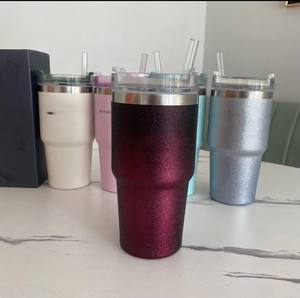 Gobelet à paille Bingba 20 oz en acier inoxydable, nouveau modèle 2024, très tendance, pour voiture - Product Image 1