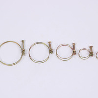 Collier de serrage double fil réglable en fer robuste, certifié ISO/DIN, métrique et impérial, pour l'automobile et les machines d'ingénierie (vente en gros)