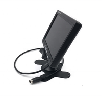 Moniteur de voiture de vue arrière 7 pouces TFT LCD moniteur d'affichage à écran large prise en charge 2 canaux AV vidéo connecter pour caméra de recul MDVR