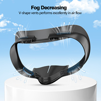 Kit de protection faciale VR pour casque Meta Quest 3s – Coussinets et accessoires de protection des lentilles – Moule exclusif