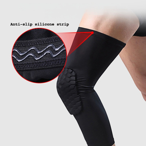 Ginocchiere a compressione in nylon morbido, gomma e EVA a nido d'ape <span class=keywords><strong>per</strong></span> protezione avanzata durante corsa, ciclismo e sport primaverili - Durevoli e <span class=keywords><strong>per</strong></span> il sollievo dal dolore - Product Image 3