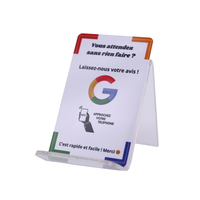 Carte NFC Google pour contrôle d'accès en français, carte PVC NFC 213 avec code QR, 13,56 MHz, logo personnalisé, cartes de revue Google NFC