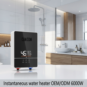 <span class=keywords><strong>Chauffe</strong></span>-<span class=keywords><strong>eau</strong></span> électrique instantané 6000W 220V <span class=keywords><strong>pour</strong></span> salle de bain avec panneau FRP, <span class=keywords><strong>support</strong></span> OEM ODM, <span class=keywords><strong>chauffe</strong></span>-<span class=keywords><strong>eau</strong></span> instantané sans réservoir - Product Image 1