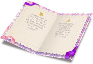 Lời chào mừng sinh thái thân thiện chúc mừng sinh nhật thẻ cho cháu gái giấy cao cấp với cổ phiếu dày và phong bì cao cấp - Product Image 2