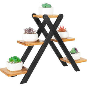 Solid Wood Multi Layer Flower Stand Desktop Window Sill Plant <b>Shelf</b> Nordic Style Succulent Rack Simple Storage Rack - Product Image 1