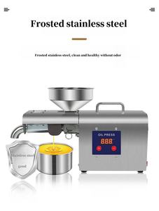 304 Интеллектуальный холодный и горячий Масляный Пресс с двойным прессом из нержавеющей стали, пресс для орехового масла - Product Image 3