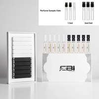 Boîte en papier 2ml 3ml 5ml Flacon en verre Test Parfum Coffret découverte Flacon en verre Emballage