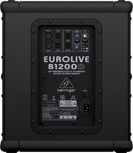 Subwoofer PA actif haute performance Behringer <span class=keywords><strong>EUROLIVE</strong></span> B1200D-PRO de 500 watts et 12 pouces avec crossover stéréo intégré - Product Image 4