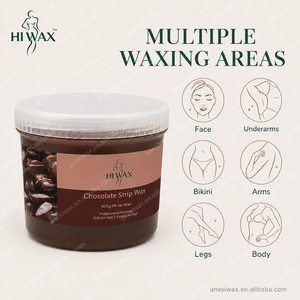 Cera Depilatoria Naturale al Profumo <span class=keywords><strong>di</strong></span> Cioccolato OEM 300g 425g in Barattolo PP Senza Strisce per <span class=keywords><strong>Depilazione</strong></span> Gambe, Corpo e Mani - Product Image 4