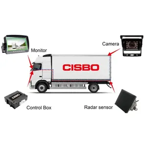 40m 자동 트럭 주차 센서 역방향 백업 주차 레이더 모니터 사각지대 감지기 시스템