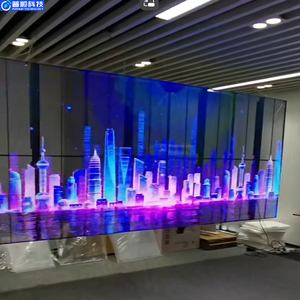 Linh hoạt LED phim pha lê Màn hình hiển thị P3.91-7.8 trong suốt Màn hình LED trên trung tâm mua sắm Windows Glass - Product Image 3