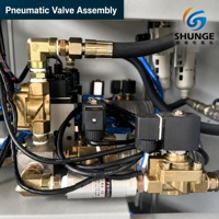 Machine de soufflage PET semi-automatique 3L à 2 cavités, 1 chauffage, 2 unités de soufflage, chauffage infrarouge, machine à eau pour PET