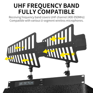 Xtuga SY-1000 không dây mic UHF RF tín hiệu Booster spilter nhà phân phối khuếch đại Antena 450-1000MHz giai đoạn thiết bị âm thanh 800m - Product Image 3