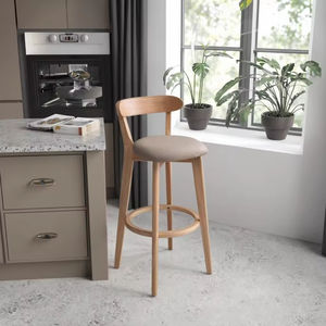 كرسي مرتفع أنيق مبطن بمقعد حديث للمطبخ طاولة حانة جزيرة - Product Image 4