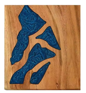 <span class=keywords><strong>Tabla</strong></span> <span class=keywords><strong>de</strong></span> <span class=keywords><strong>Cortar</strong></span> <span class=keywords><strong>de</strong></span> Madera con Resina Azul Fragmentada <span class=keywords><strong>para</strong></span> Decoración <span class=keywords><strong>de</strong></span> <span class=keywords><strong>Encimera</strong></span> <span class=keywords><strong>de</strong></span> Cocina, Resistente - Product Image 4