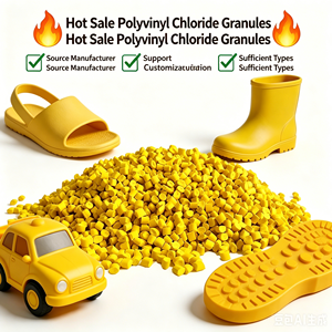 Gránulos de PVC Amarillo, Materia Prima Virgen y Reciclada, Masterbatch, Residuos para Suelas de Zapatos, Pantuflas, Tuberías, Aislamiento de Cables, Juguetes, Precio de Fábrica - Product Image 2