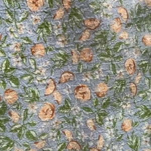 Tissu satiné imprimé à l'encre à base d'eau, motif floral végétal, 160 g/m², densité 28, pour costume, robe, mode, décoration intérieure - Product Image 1