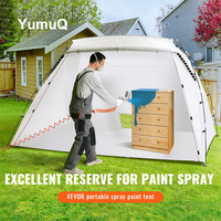 YumuQ Outils de peinture corporelle Ventilateur de cabine de pulvérisation Fournit une tente de séchage en rack pour intérieur/extérieur 120 "X 84" X 72 ".