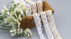 Ren bán chạy 100% cotton, nhiều màu sắc, viền ren bền đẹp, thanh lịch, dùng cho quần áo và đồ gia dụng - Product Image 5